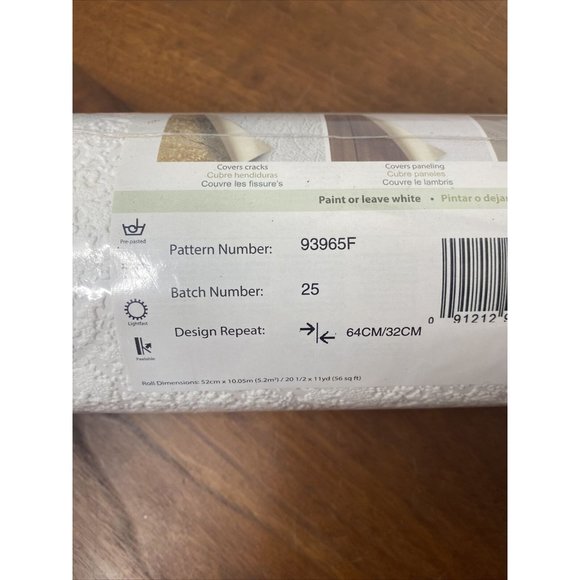 Brewster Paintable Solutions Wallpaper 93965F Textured Wall Covering 11 yds x 20 - Picture 5 of 9